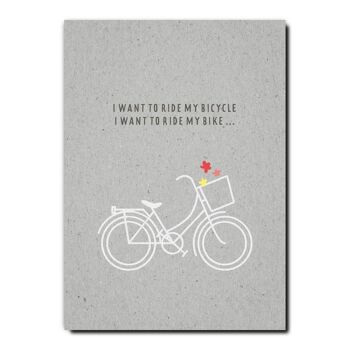 Série de cartes postales Graycode _ Bicycle Queen