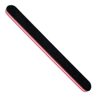 Sand leaf file, black, thickness 6 mm, length 17.5 cm, grain size 100/180