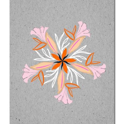 Postal Serie Graycode _ Caleidoscopio de flores