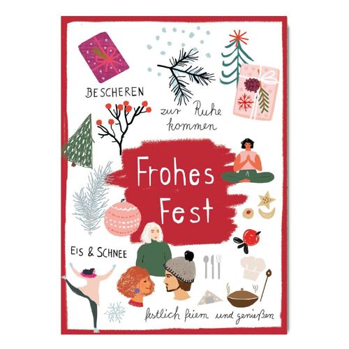 Postkarte Serie Make Your Day, Frohes Fest