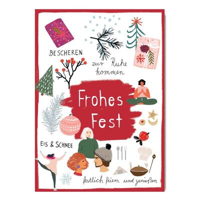 Serie di cartoline Rendi la tua giornata, buone feste