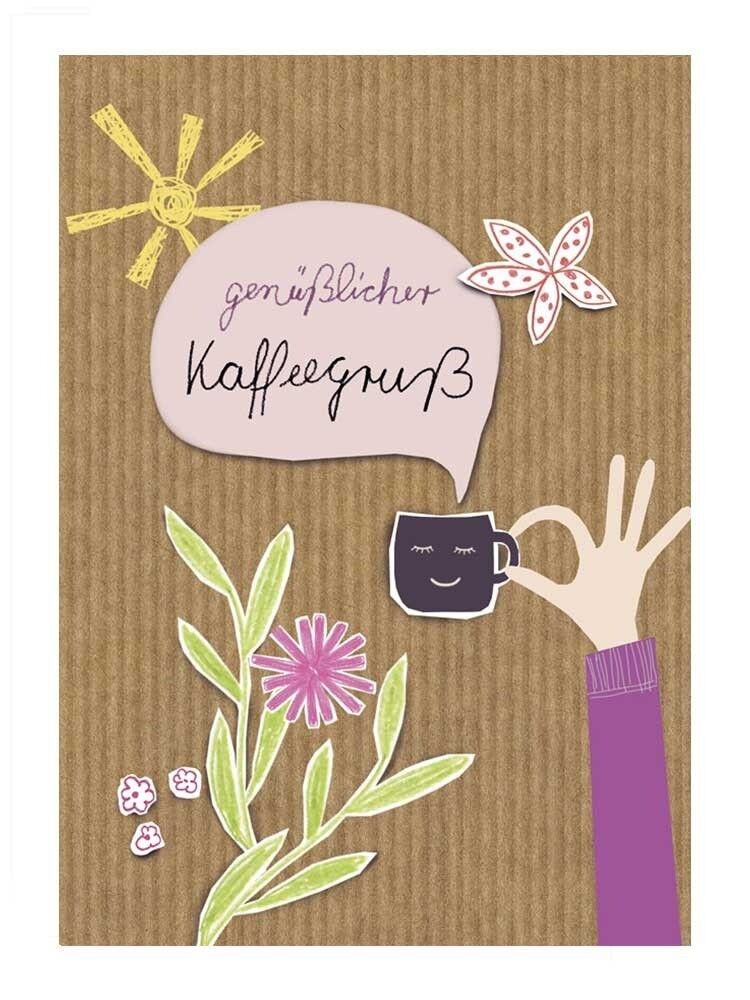 genüßlicher Kaffeegruß