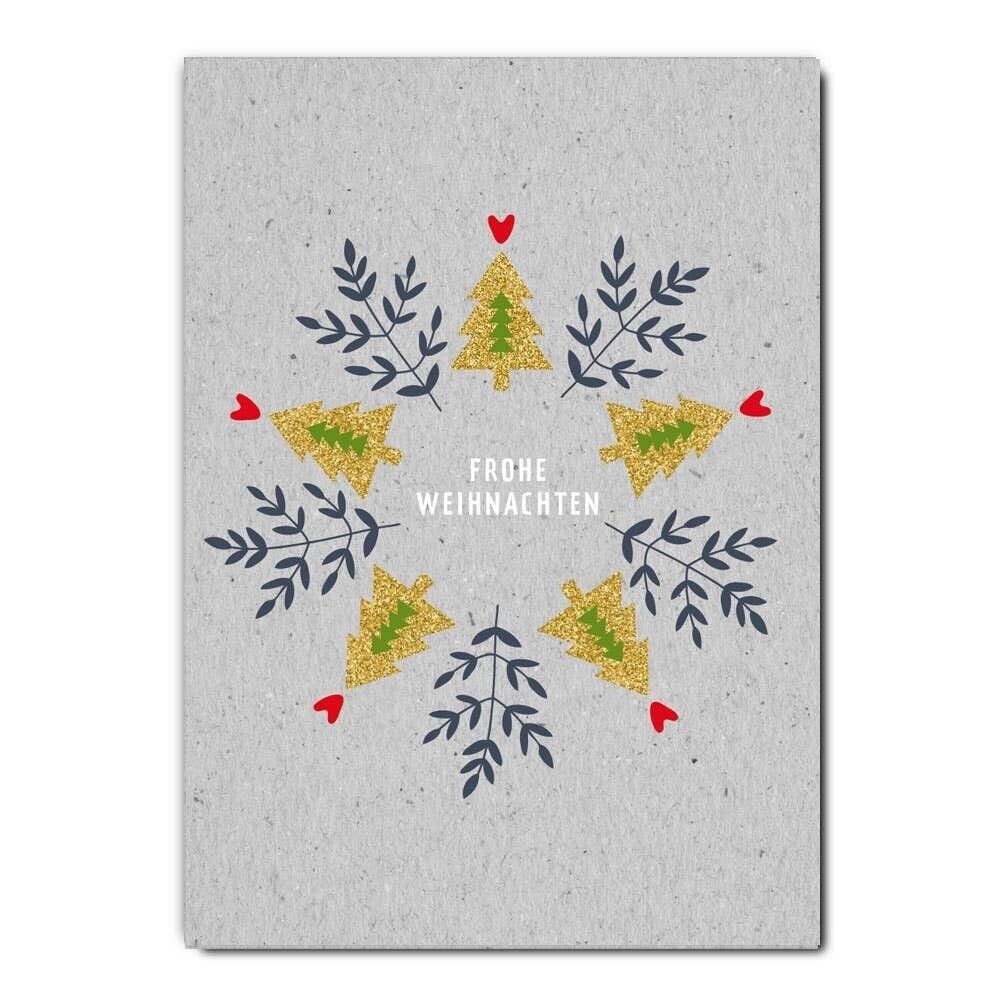 Serie di cartoline Graycode _ Gold Tree Kaleidoscope