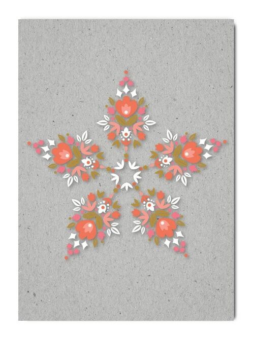 Postkarte Serie Gray Code, Graphicflower Kaleidoskop