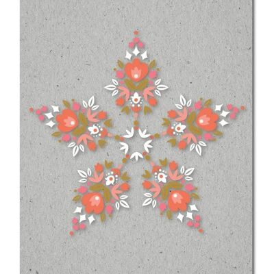 Postkarte Serie Gray Code, Graphicflower Kaleidoskop