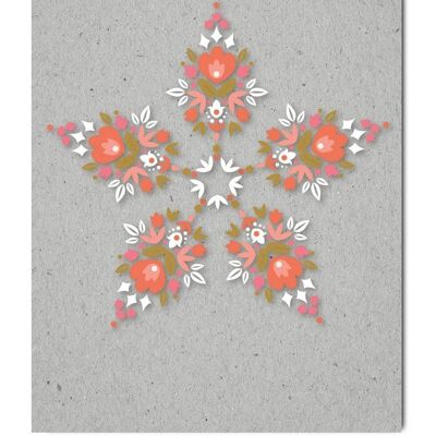 Postkarte Serie Gray Code, Graphicflower Kaleidoskop
