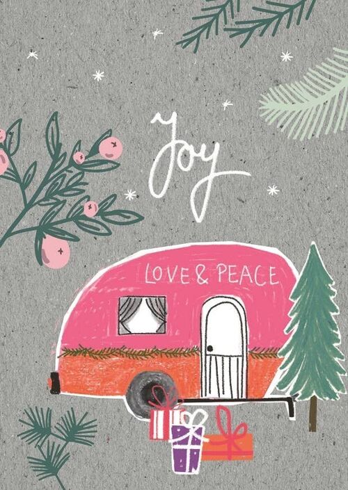 Postkarte Serie Graycode _ Joy, Love &Peace