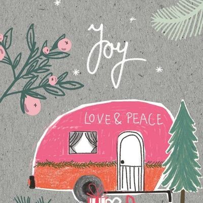 Postkarte Serie Graycode _ Joy, Love &Peace