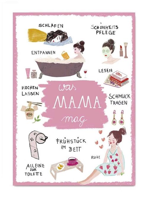 Postkarte Serie Make Your Day, Mama II