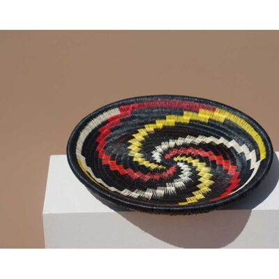 Tray in weregue palm. Handmade in Colombia - Red