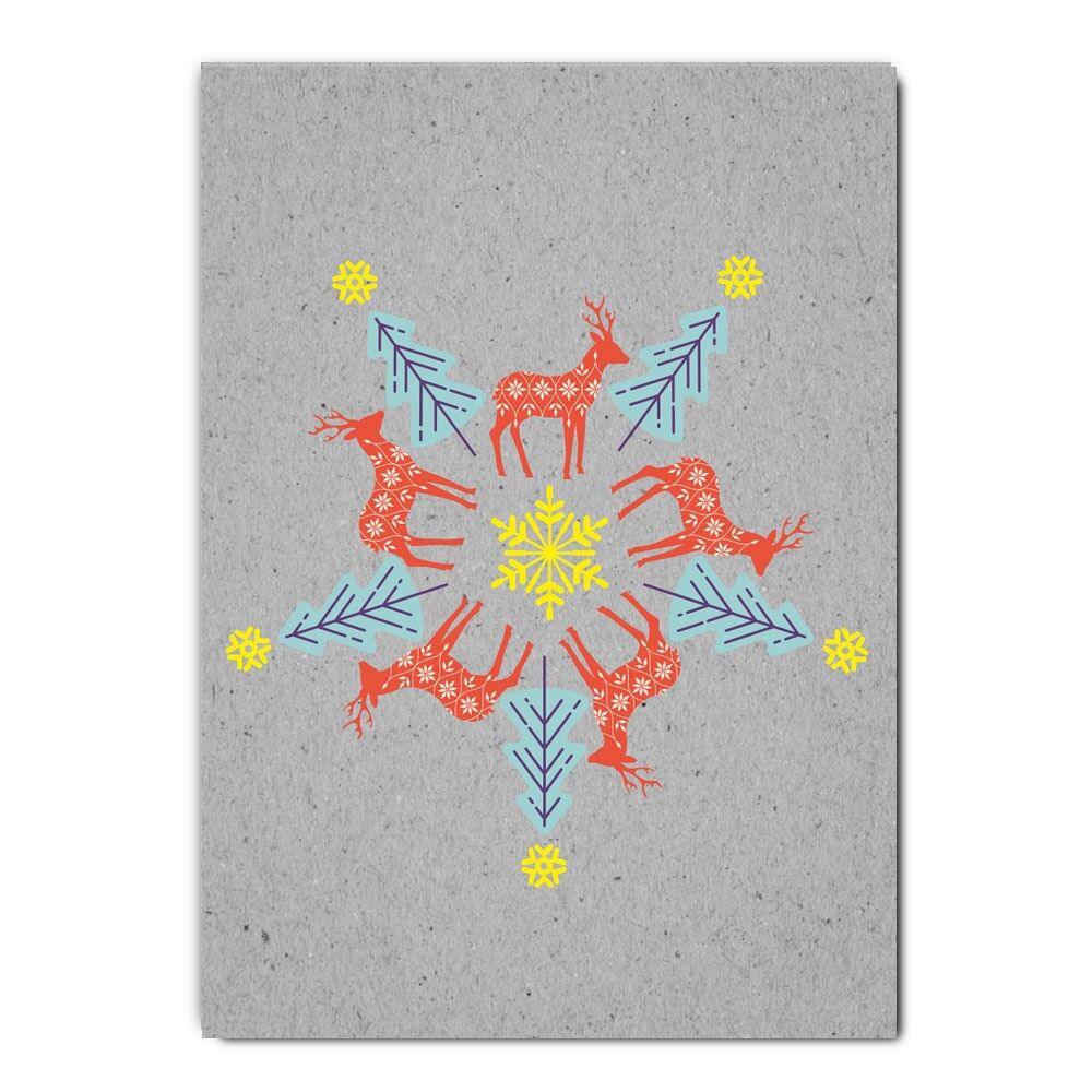 Serie di cartoline Graycode _ Caleidoscopio di cervi