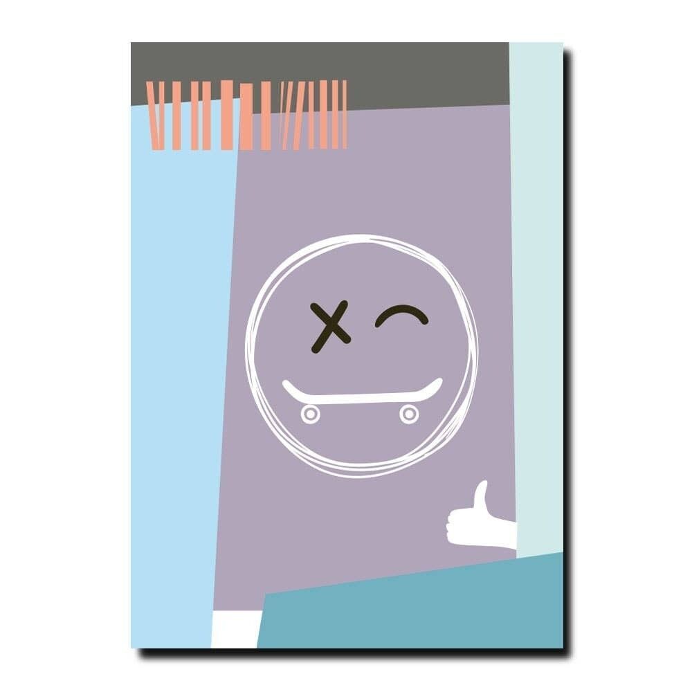 Cartolina FZPA017 Pattinatori