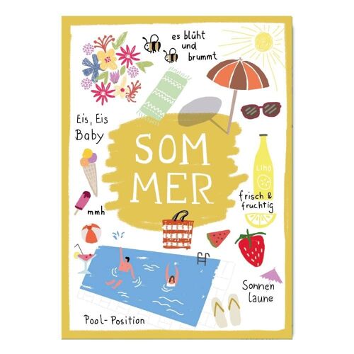 Postkarte Serie Make Your Day, Sommer