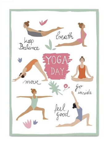 Série de cartes postales Make Your Day, Yoga Day