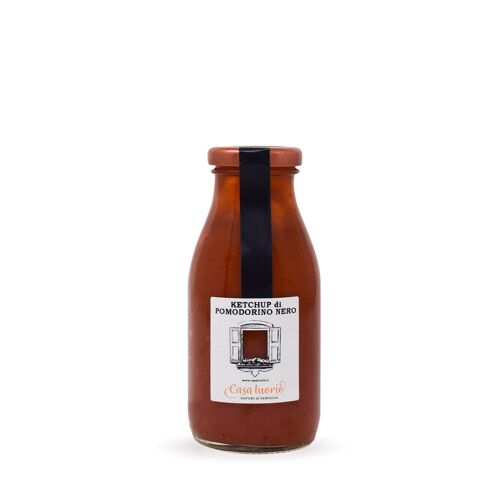 Ketchup di pomodorino nero al peperone essiccato - 280 g