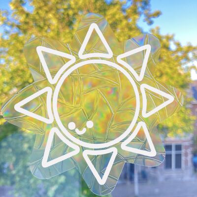 Sun Suncatcher, Window Sticker, Rainbow Maker Decal