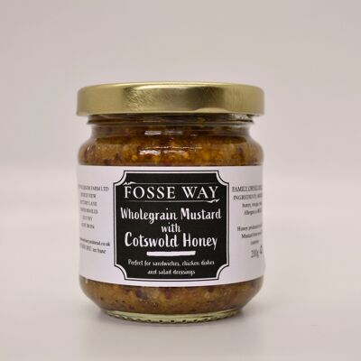 Fosse Way Wholegrain Mustard with Cotswold Honey 200g