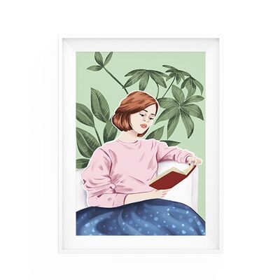 Art print Sofa and blanket A4 (Picture)