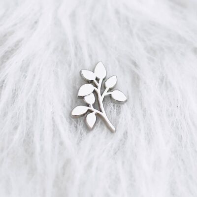 Silver branch pin