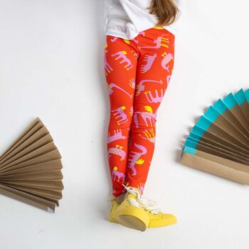 Leggings pour enfants animaux fous 2