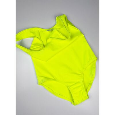 Costume da bagno UV per bambini giallo neon pazzo