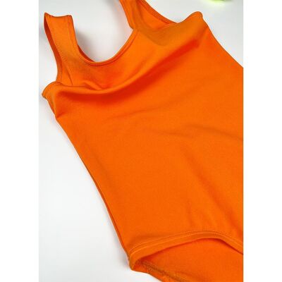 UV swimsuit for kids crazy orange neon
