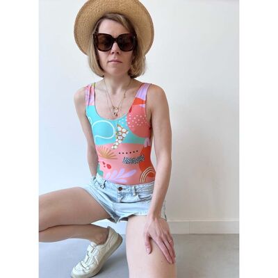 Badeanzug für Frauen UV-verrückte Beine