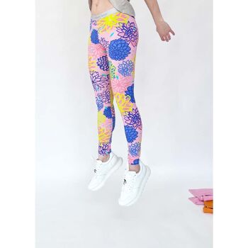 Legging femme dahlias fous 1