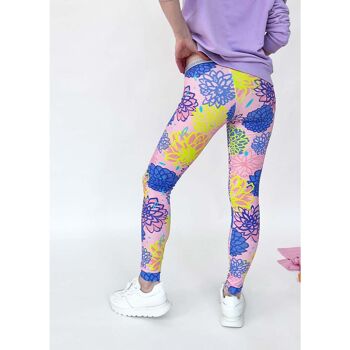 Legging femme dahlias fous 2