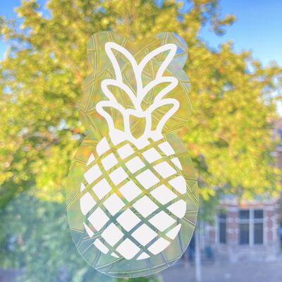 Pineapple Suncatcher, Window Sticker, Rainbow Maker Decal