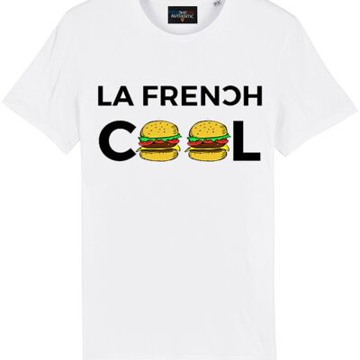 T-shirt Blanc La French Cool Burgers