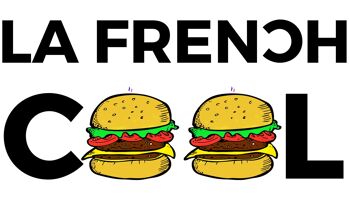 T-shirt Blanc La French Cool Burgers 2