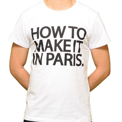 T-shirt bianca Come farla a Parigi