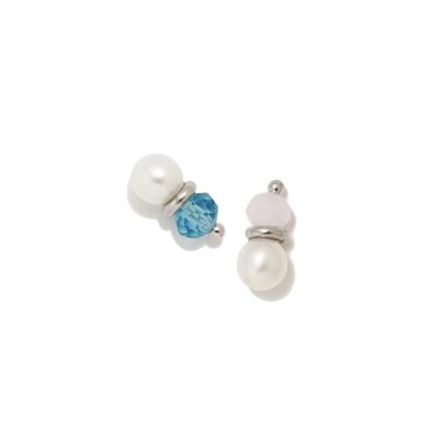 PENDIENTES TUYYO ROSA TIFFANYS PERLAS ARCOIRIS