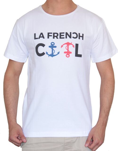 T-shirt Blanc La French Cool Encre