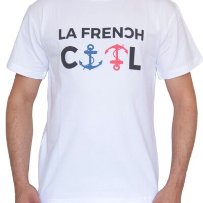 T-shirt Blanc La French Cool Encre