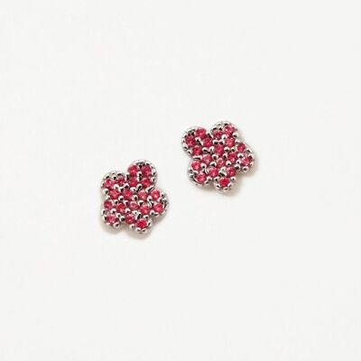 PENDIENTES FLOR STARLIGHT FUCSIA