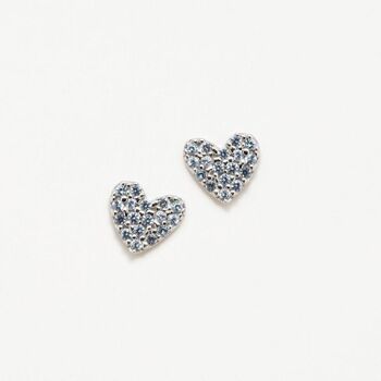 BOUCLES D'OREILLES STARLIGHT AQUA CŒUR 1