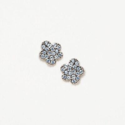 PENDIENTES FLOR STARLIGHT AQUA