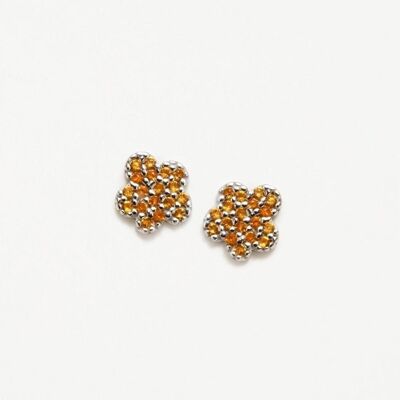 PENDIENTES FLOR STARLIGHT CITRINE