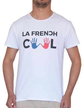 T-shirt Blanc La French Cool Mains