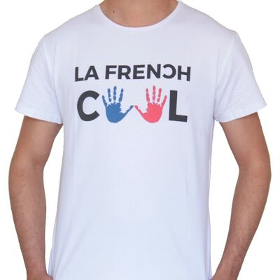 T-shirt Blanc La French Cool Mains