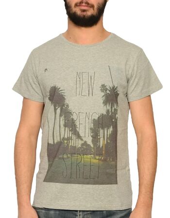 T-shirt Gris New french Street 1