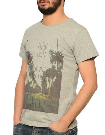 T-shirt Gris New french Street 2
