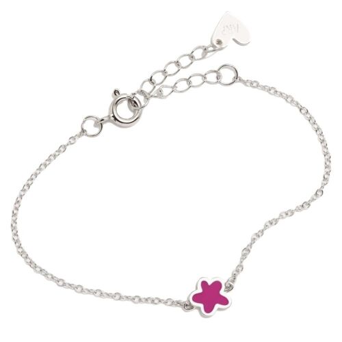 PULSERA FLOR FUCSIA NEW SUPERAGATHA