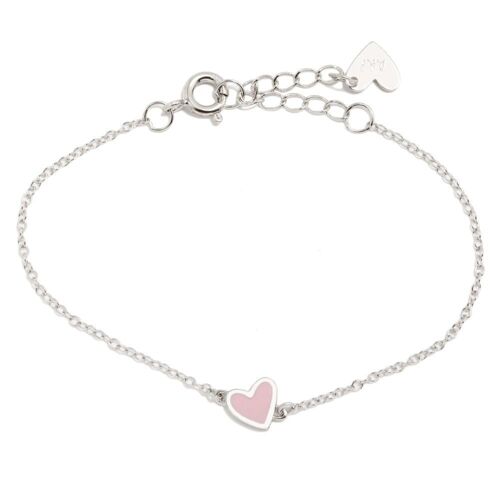 PULSERA CORAZÓN ROSA NEW SUPERAGATHA