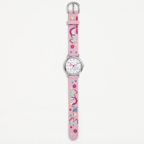 PINK BUTTERFLY FANTASY WATCH