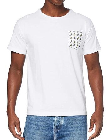 T-shirt Blanc à poche "Eclair" 1