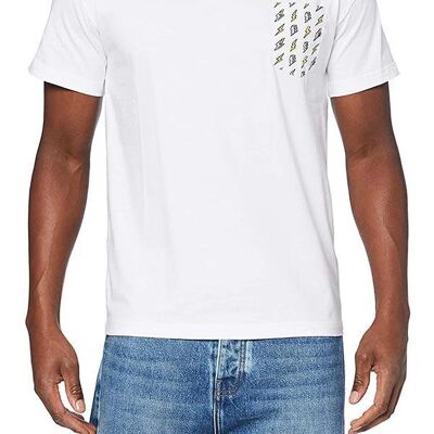 Weißes T-Shirt mit "Eclair" Tasche