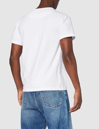 T-shirt Blanc à poche "Eclair" 3
